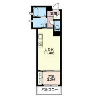 コンフォルト安田町【1階】の間取り