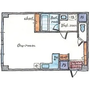 シャンボール静岡【7階】の間取り