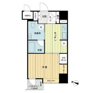 ダイアパレス二番町【4階】の間取り