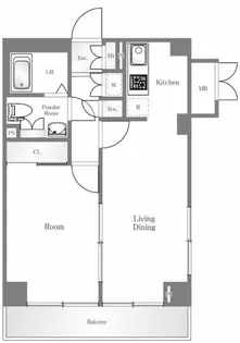ルーブル代田橋【8階】の間取り