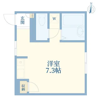 サンライズB【2階】の間取り