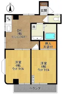 第2チェリーハイムアンドウ【2階】の間取り