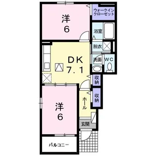 アドーラ木曽川 IV【1階】の間取り
