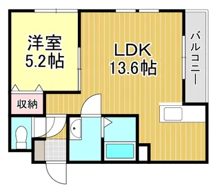 アンビシャス大成【2階】の間取り