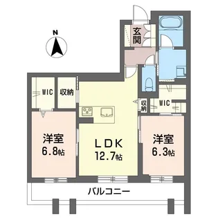 ヴィラ・ルミエール【3階】の間取り