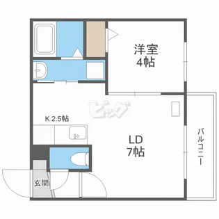 Plan Doll(プランドール)【4階】の間取り