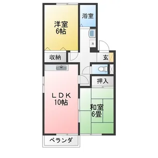 エスポワール B【1階】の間取り