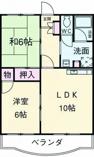 ヴィラオアシス【1階】の間取り