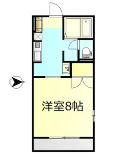 フラッツ野田【1階】の間取り
