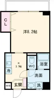 ボア・サーチ大園【2階】の間取り