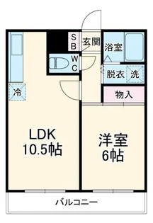 リナス美女木【4階】の間取り