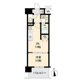 LaSante榴岡公園【4階】の間取り