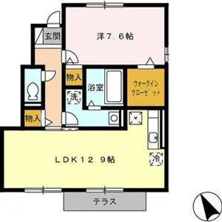 リュミエール【1階】の間取り