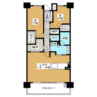 パークホームズ日進ゲートマーク【6階】の間取り