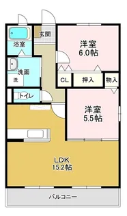 Grande 美坂【1階】の間取り