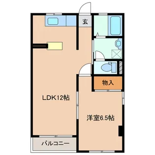 泉が丘地神コーポ【2階】の間取り