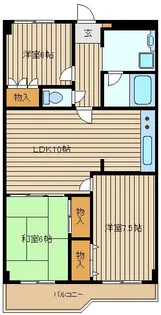 シャイニーハウス【3階】の間取り