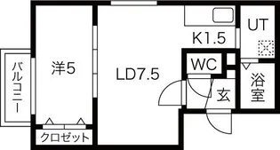 カーサフォレスト麻生【3階】の間取り
