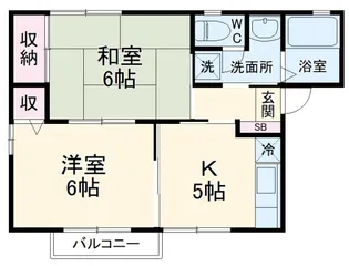 ディアス常盤【2階】の間取り