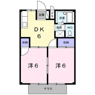 シティハイツ天王 B【1階】の間取り