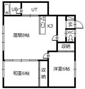壱番館B棟【1階】の間取り