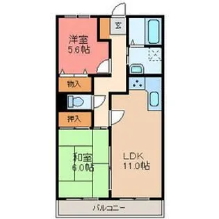 ケルムスコットコート【5階】の間取り