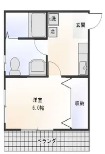 ハイツロングアイランドI【1階】の間取り