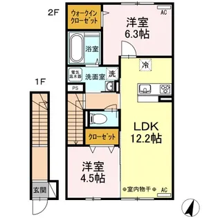 エレガンテ フィオーレ【2階】の間取り