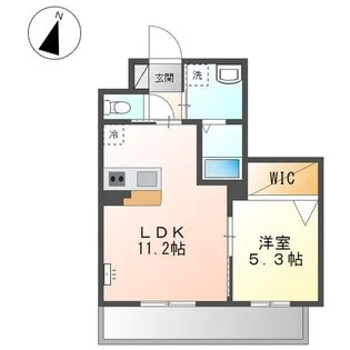 グレース北越谷【1階】の間取り
