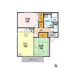 ウィルモア A【1階】の間取り