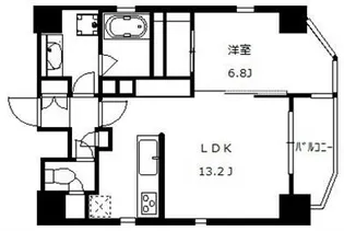 ディアコート麻布【5階】の間取り