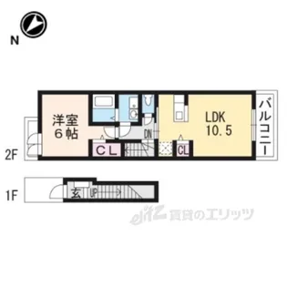プラシード【2階】の間取り