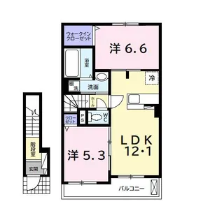 ハイネC【2階】の間取り
