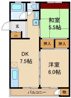 モリタマンション I【4階】の間取り