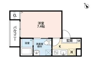 エスポワール露橋【1階】の間取り