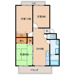 TWINSII【2階】の間取り