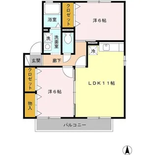 コテージ原寺【2階】の間取り