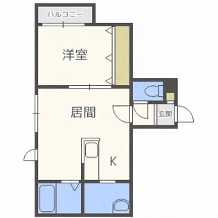 クレモナ本通【2階】の間取り