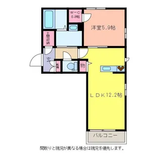 シャーメゾン巻【1階】の間取り