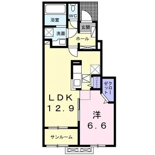 アリエッタ【1階】の間取り