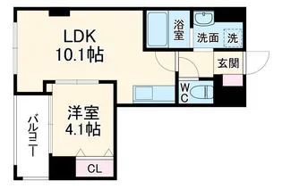 La Cezanne Tokiwa【5階】の間取り