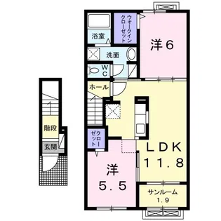 ヒロコール【2階】の間取り