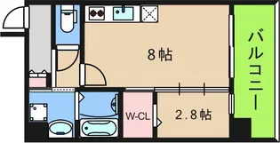 AXIA M-City大阪加賀屋【4階】の間取り