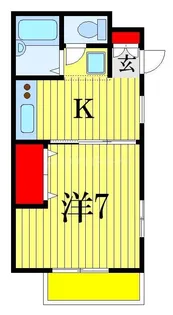 スマイルガーデン柏井【1階】の間取り