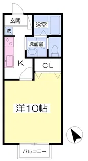 アルカディア【2階】の間取り