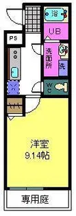ラ・フェスタ下池田【1階】の間取り