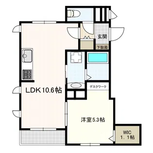 Belle Vie (ベルヴュー)【1階】の間取り