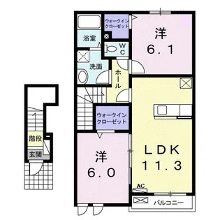 AKハイム【2階】の間取り