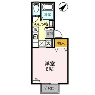 コムサデセジュールII【1階】の間取り