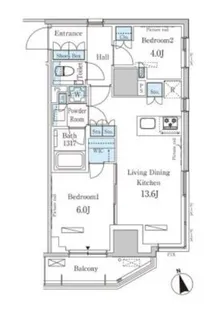 パークアクシス南青山七丁目【5階】の間取り